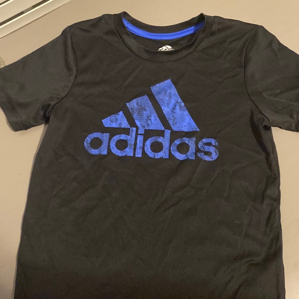 Blue & Black Adidas Dri-Fit Shirt